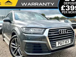 Grey Used 2017 Audi Q7 S-Line SUV | £16,990 (Fair price)