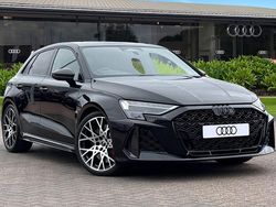 Black New 2025 Audi RS3 Comfort Hatchback | £67,505 (Expensive)