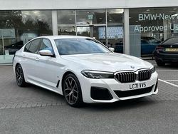 White Used 2021 BMW 520 M Sport | £25,725 (Fair price)