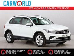 White Used 2021 VW Tiguan S SUV | £19,148 (A bit pricey)
