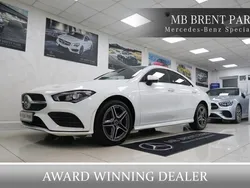 White Used 2021 Mercedes CLA250e AMG Line Premium Sedan | £21,750 (Fair price)