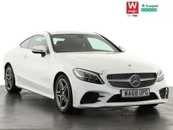 White Used 2018 Mercedes C200 AMG line Coupe | £18,199 (Fair price)