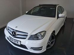 White Used 2014 Mercedes C180 Sport Edition Coupe | £9,750 (Fair price)