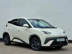 White New 2025 BYD Dolphin Boost Hatchback | £21,498 (Fair price)
