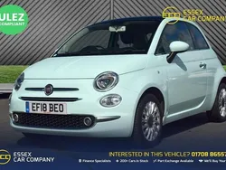 Green Used 2018 Fiat 500 Lounge Hatchback | £6,650 (Fair price)
