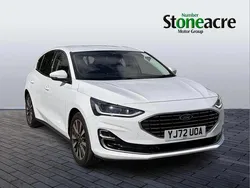 White Used 2022 Ford Focus Titanium Hatchback | £17,995 (Expensive)
