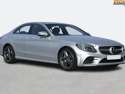 Blue Used 2018 Mercedes C220 AMG Line Premium Plus Sedan | £17,495 (Expensive)