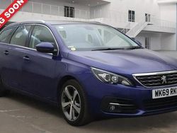Blue Used 2019 Peugeot 308 Allure Estate | £8,875 (Fair price)