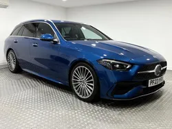 Blue Used 2023 Mercedes C300e AMG line Estate | £32,995 (A bit pricey)