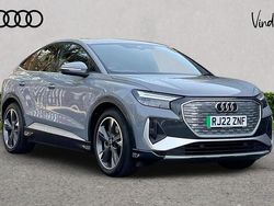 Grey Used 2022 Audi Q4 Sportback e-tron S-Line SUV | £27,025