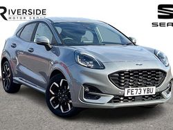Solar silver Used 2023 Ford Puma Gen-E ST-Line X Hatchback | £16,990 (Fair price)