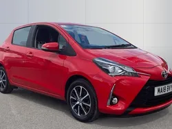 Red Used 2018 Toyota Yaris Hatchback | £8,611 (Fair price)