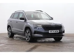 Graphite grey metallic Used 2024 Skoda Karoq SportLine SUV | £27,184 (Fair price)