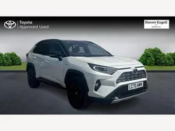White/black Used 2020 Toyota RAV4 Hybrid SUV | £25,164 (A bit pricey)
