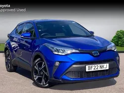 Nebula blue Used 2022 Toyota C-HR Design SUV | £20,477 (Fair price)