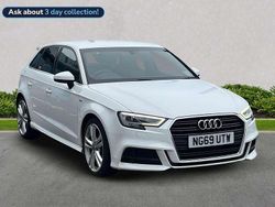White Used 2019 Audi A3 S-Line Hatchback | £15,741 (Fair price)