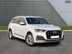 White Used 2020 Audi Q7 S-Line SUV | £36,999 (Fair price)