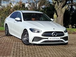 White Used 2024 Mercedes C300e AMG Line Premium Sedan | £35,998 (Good price)