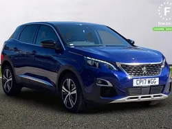 Blue Used 2017 Peugeot 3008 GT-line Estate | £12,499 (Fair price)