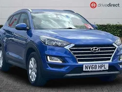 Metallic ara blue Used 2018 Hyundai Tucson SE SUV | £9,490 (Fair price)