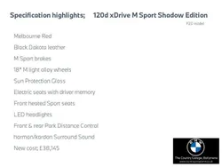 Red Used 2019 BMW 120 M Sport Hatchback | £21,495 (Good price)