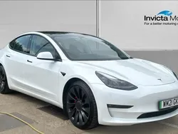 White Used 2021 Tesla Model 3 Performance Sedan | £18,000 (Fair price)