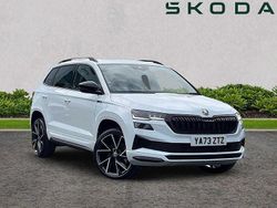 Moon white metallic Used 2023 Skoda Karoq SportLine SUV | £24,995 (Fair price)