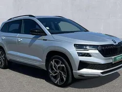 Brilliant silver metallic Used 2024 Skoda Karoq SportLine SUV | £28,990 (Fair price)