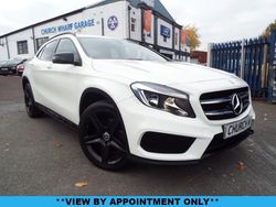 White Used 2015 Mercedes GLA220 AMG line SUV | £11,495 (Fair price)