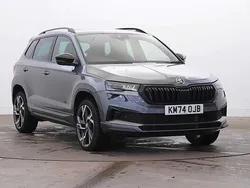 Graphite grey metallic Used 2024 Skoda Karoq SportLine SUV | £27,995 (Fair price)