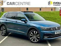Blue Used 2021 VW Tiguan Allspace R-line SUV | £24,300 (Fair price)