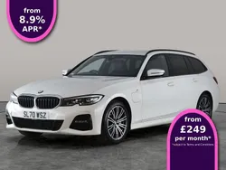 White Used 2020 BMW 330e M Sport Estate | £18,107 (Fair price)