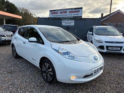 White Used 2017 Nissan Leaf Tekna Hatchback | £3,990 (Fair price)