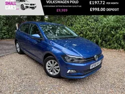 Blue Used 2018 VW Polo SE Hatchback | £9,989 (Fair price)