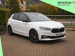 Candy white body / black magic pearl effect roof Used 2023 Skoda Fabia Colour Edition Hatchback | £13,835 (Fair price)