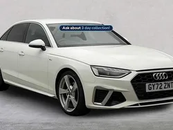 White Used 2022 Audi A4 S-Line Sedan | £23,774 (Fair price)