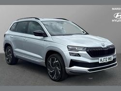 Brilliant silver metallic Used 2022 Skoda Karoq SportLine SUV | £21,492 (Good price)