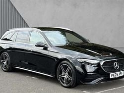 Obsidian black metallic Used 2025 Mercedes E220 AMG Line Premium Estate | £54,480