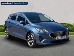 Blue Used 2023 Ford Fiesta Titanium Hatchback | £14,749 (Fair price)