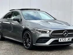 Grey Used 2023 Mercedes CLA250e AMG line Sedan | £25,085 (Fair price)