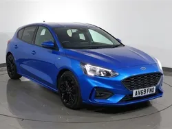 Blue Used 2019 Ford Focus ST-Line X Hatchback | £12,600 (Fair price)