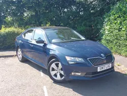 Blue Used 2017 Skoda Superb SE Hatchback | £9,998 (Fair price)
