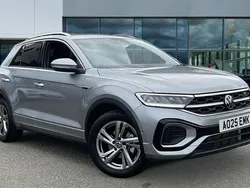 Pyrite silver metallic Used 2025 VW T-Roc R-line SUV | £29,277 (Fair price)