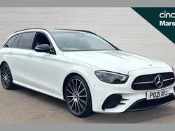 White Used 2021 Mercedes E220 AMG line Estate | £25,990 (Expensive)