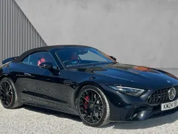 Obsidian black metallic Used 2024 Mercedes SL55 AMG Premium Plus Cabriolet | £94,245 (Fair price)