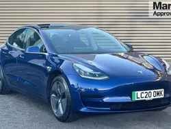 Blue Used 2020 Tesla Model 3 Standard Range Sedan | £17,747 (Fair price)