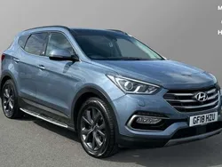 Blue Used 2018 Hyundai Santa Fe SUV | £22,650 (Fair price)