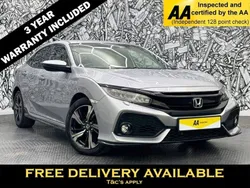 Silver Used 2019 Honda Civic Sport Hatchback | £16,945 (Fair price)