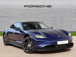 Gentian blue metallic New 2024 Porsche Taycan 4S Sedan | £88,990 (Good price)