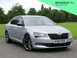Silver Used 2017 Skoda Superb SportLine Hatchback | £16,795 (Fair price)
